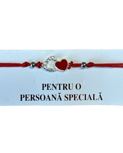 Mărțișor brățară cu șnur 12/set Argintiu