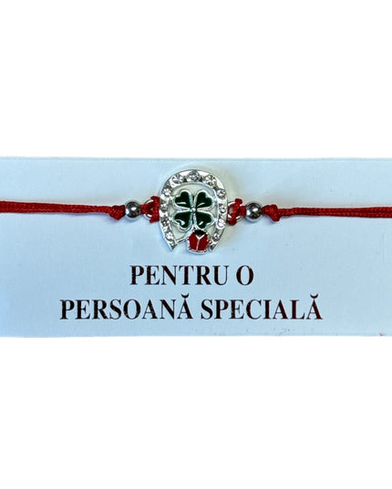 Mărțișor brățară cu șnur 12/set Argintiu