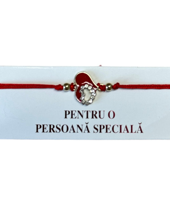 Mărțișor brățară cu șnur 12/set Auriu