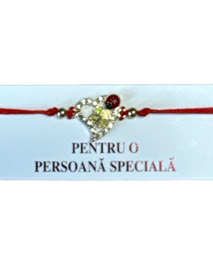 Mărțișor brățară cu șnur 12/set Auriu