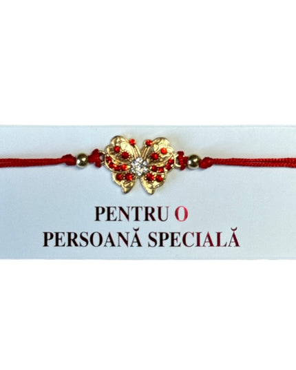 Mărțișor brățară cu șnur 12/set Auriu