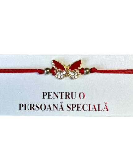 Mărțișor brățară cu șnur 12/set Auriu