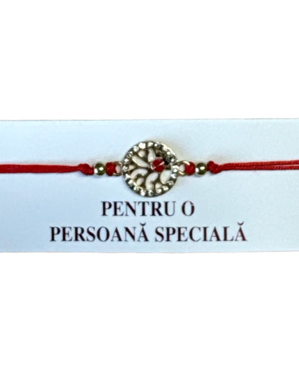 Mărțișor brățară cu șnur 12/set Auriu