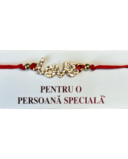 Mărțișor brățară cu șnur 12/set Auriu