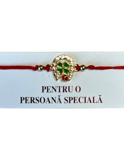 Mărțișor brățară cu șnur 12/set Auriu