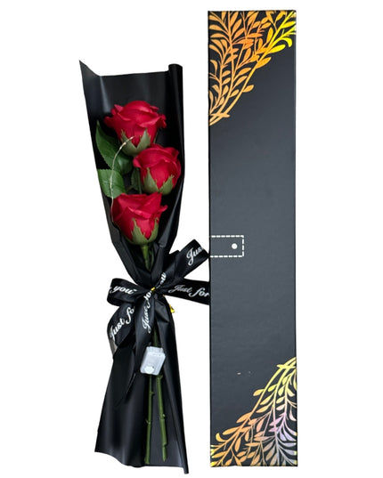 Buchet trandafiri săpun cu lumini  44cm 935-5