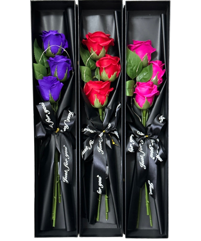 Buchet trandafiri săpun cu lumini  44cm 935-5