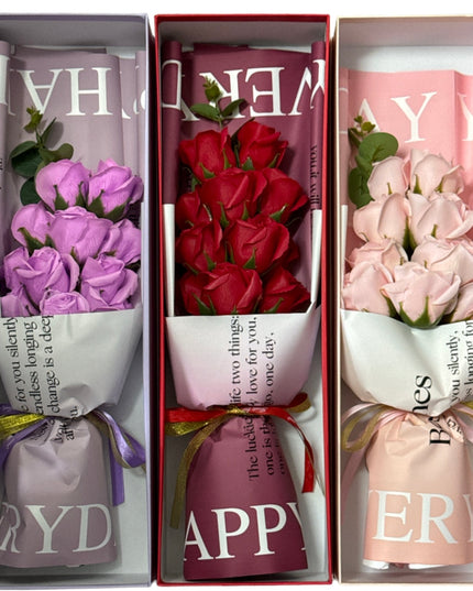 Buchet trandafiri săpun 11/set 48cm 935-7