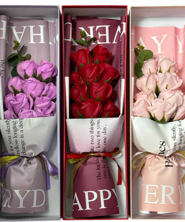 Buchet trandafiri săpun 11/set 48cm 935-7