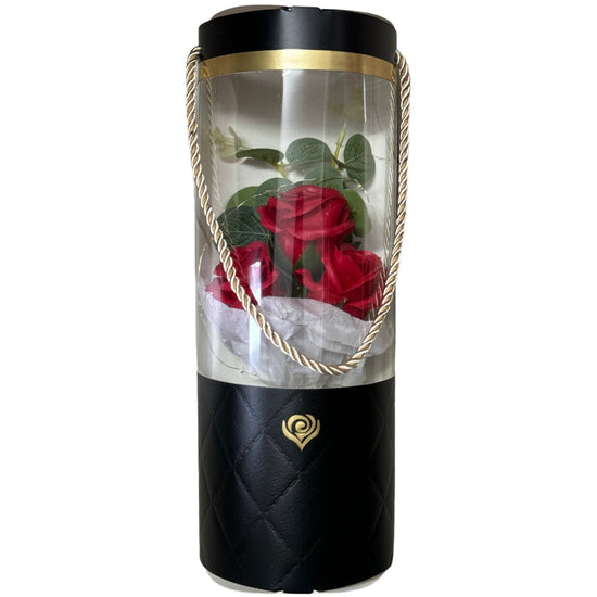 Buchet trandafiri săpun cu lumini 28cm 935-6
