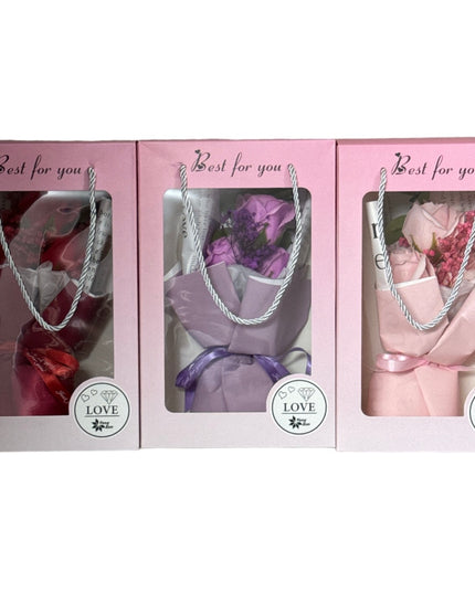 Buchet trandafiri săpun 26cm 935-4