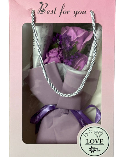 Buchet trandafiri săpun 26cm 935-4