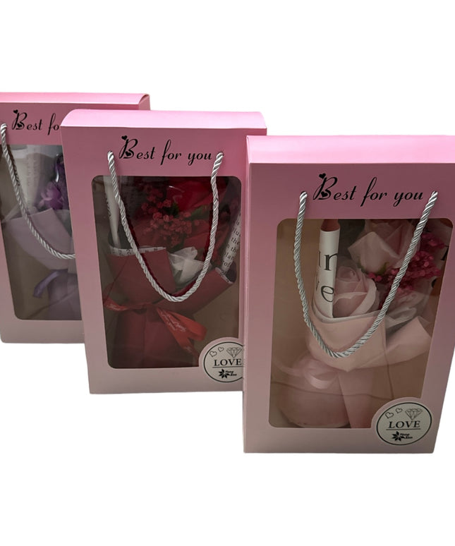 Buchet trandafiri săpun 26cm 935-4