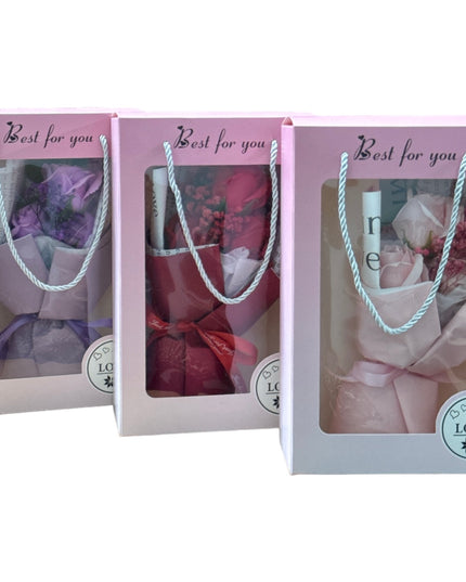 Buchet trandafiri săpun 26cm 935-4