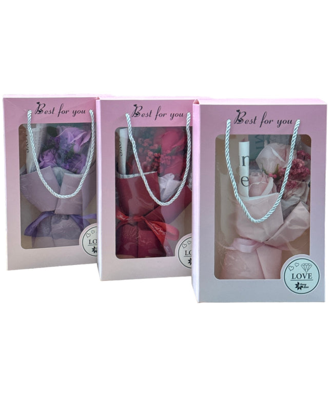 Buchet trandafiri săpun 26cm 935-4