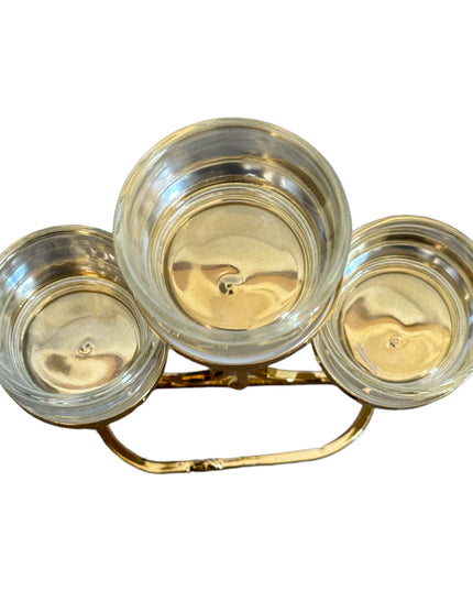 Suport lumânare metal 3 brațe DL2271