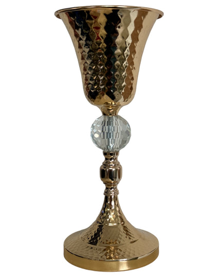 Suport flori metal Auriu 34cm