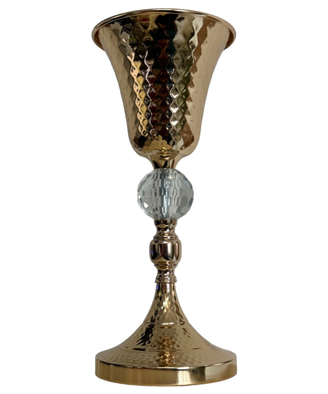 Suport flori metal Auriu 34cm