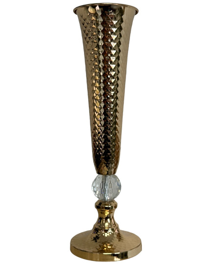 Suport flori metalic Auriu 55cm