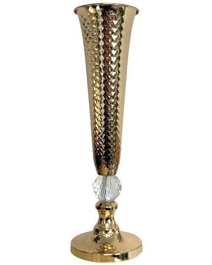 Suport flori metalic Auriu 55cm