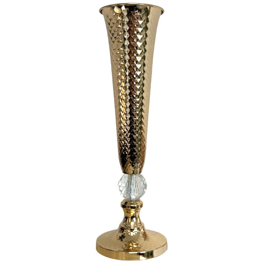 Suport flori metalic Auriu 55cm