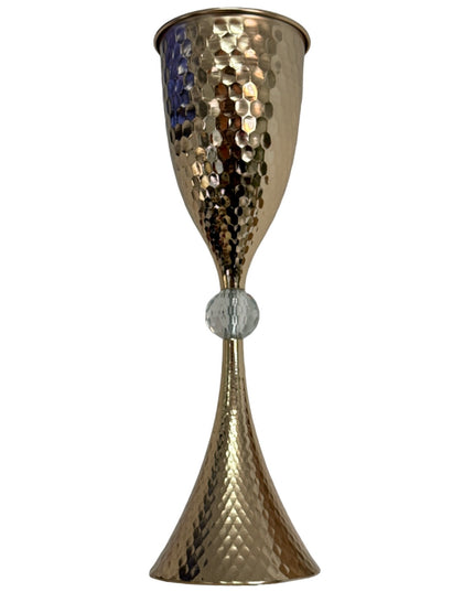 Suport flori metalic Auriu 57cm