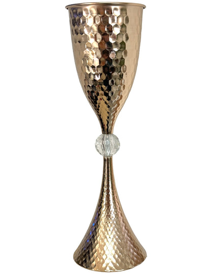 Suport flori metalic Auriu 57cm