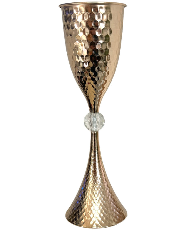 Suport flori metalic Auriu 57cm