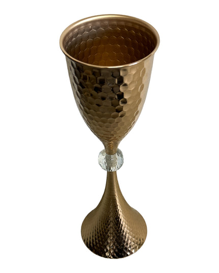 Suport flori metalic Auriu 57cm