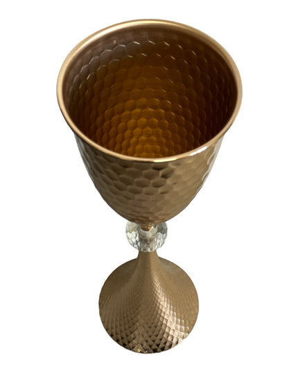 Suport flori metalic Auriu 57cm