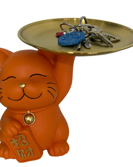 Pisică Maneki suport chei 21cm 934-2
