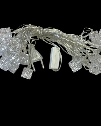Instalație Luminoasă de Crăciun - Cuburi Cristaline Multicolore, 220V