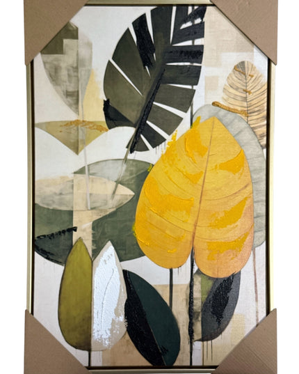 Tablou Frunze abstracte 60x40cm cod 1114-1