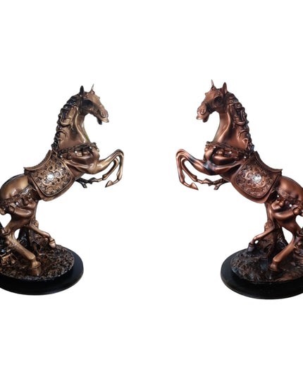 Statuetă Cal Cabrat Decorat  54cm