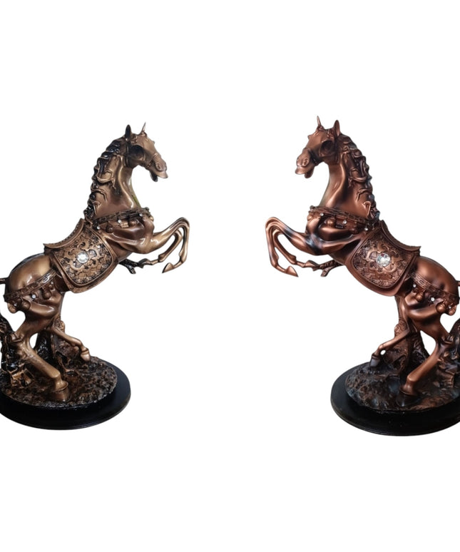 Statuetă Cal Cabrat Decorat  54cm