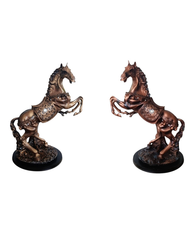 Statuetă Cal Cabrat Decorat  54cm