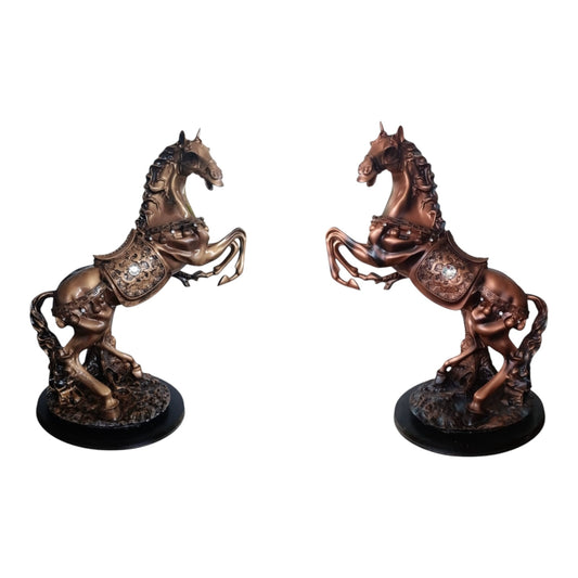 Statuetă Cal Cabrat Decorat  54cm