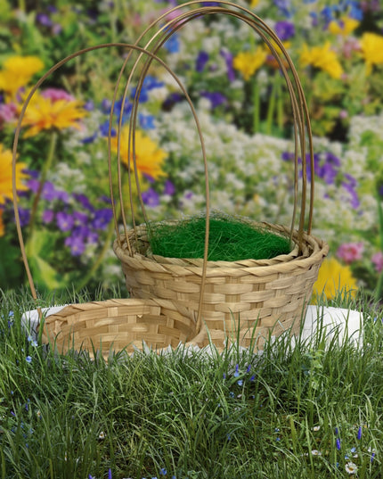 Coș vegetal cu toartă 5/set 40cm