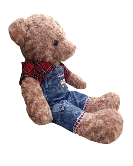 Urs cu salopetă 90cm