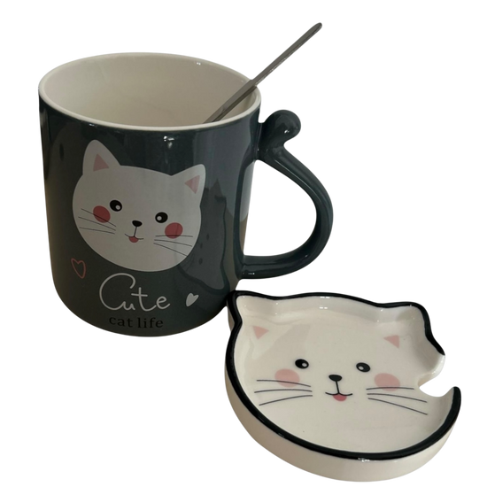 Set cană Cat Life 1 + 1 GRATIS