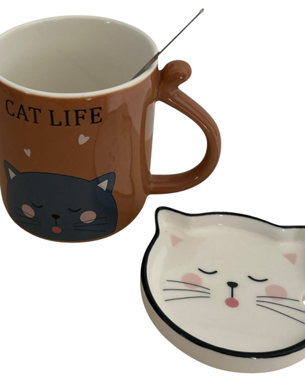 Set cană Cat Life 1 + 1 GRATIS