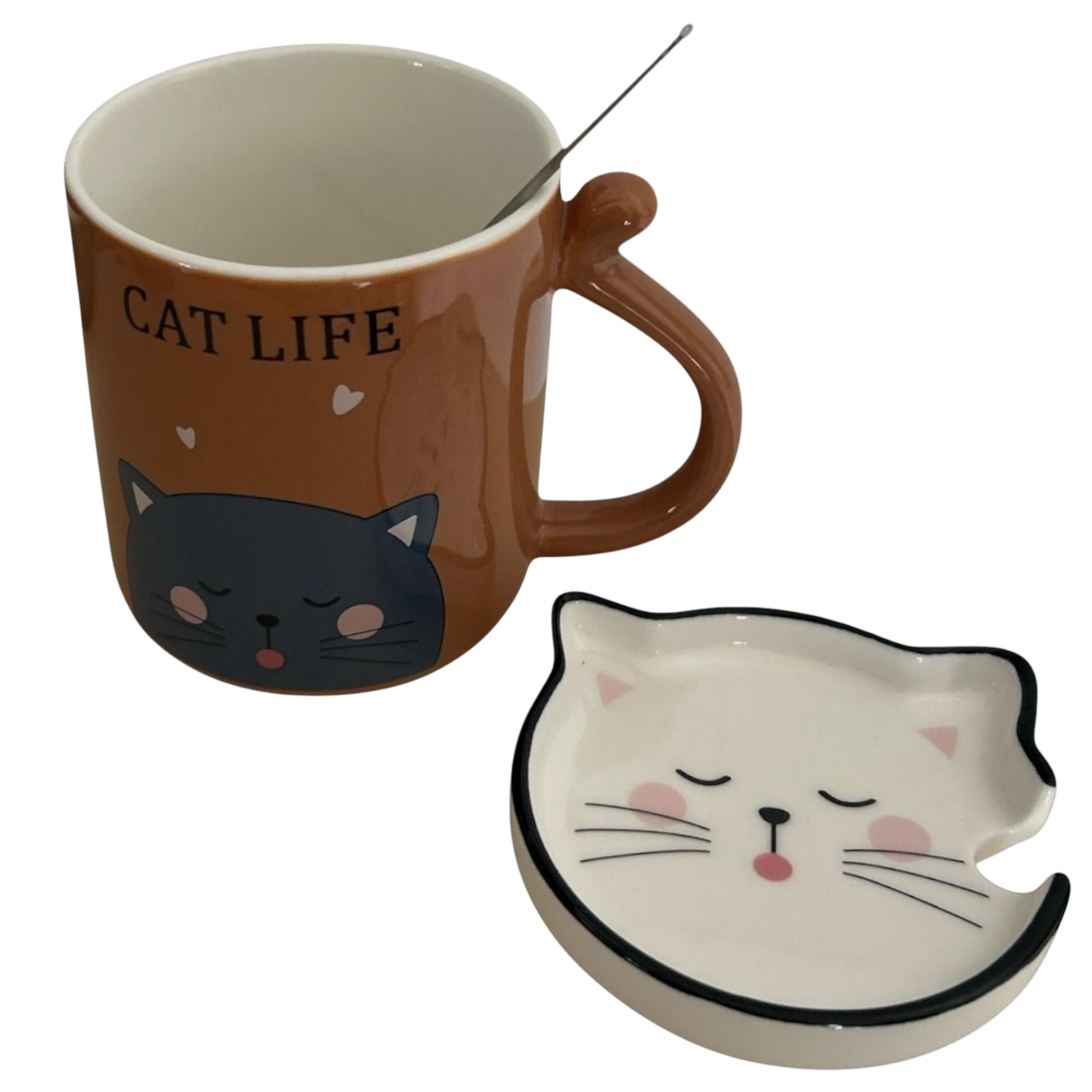 Set cană Cat Life 1 + 1 GRATIS