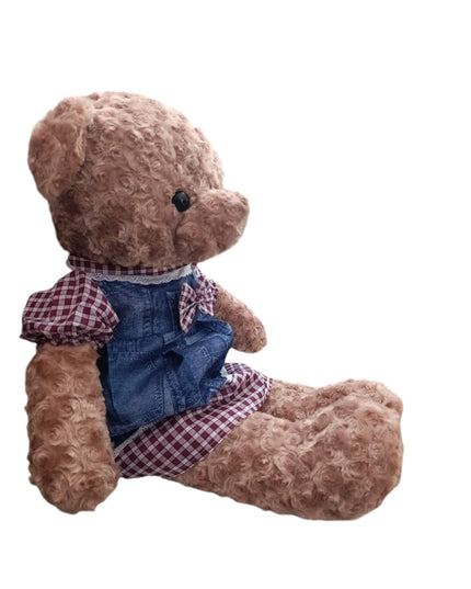 Urs cu salopetă 90cm