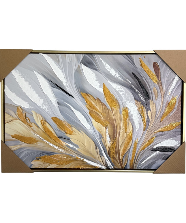 Tablou Abstract Frunze 60x40cm cod 1114-1