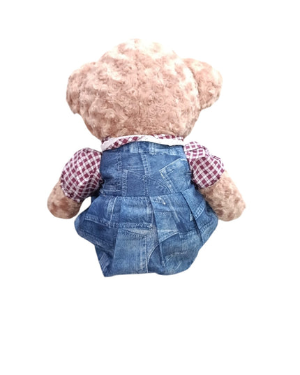 Urs cu salopetă 90cm