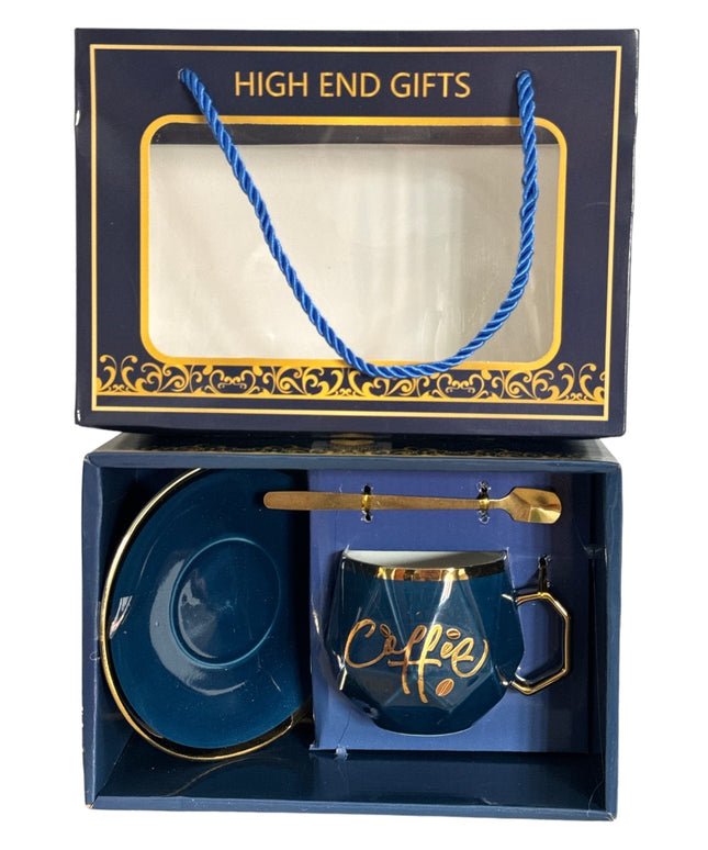 Set cadou ceașcă și farfurie cu linguriță AB032