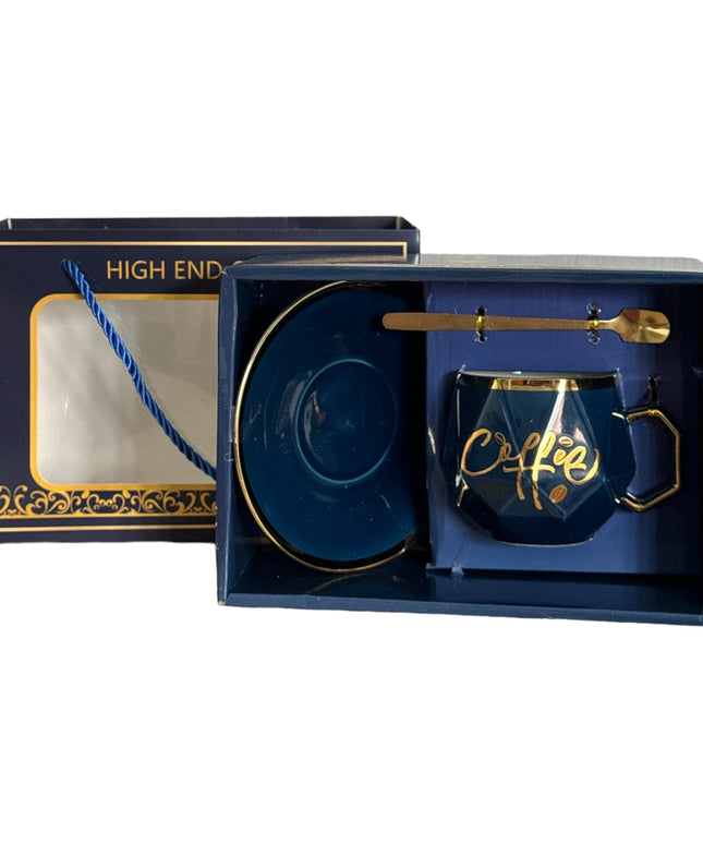 Set cadou ceașcă și farfurie cu linguriță AB032