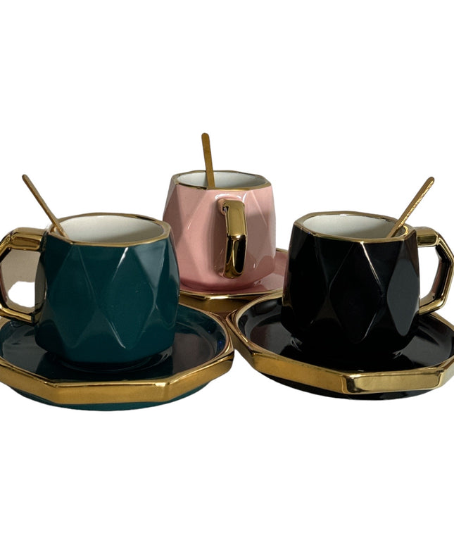 Set cadou ceașcă cu farfurie și linguriță 928-8