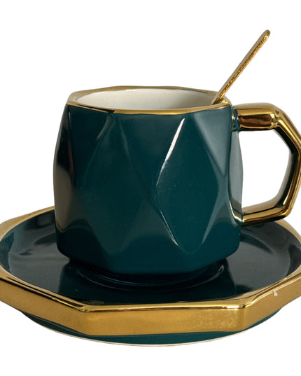 Set cadou ceașcă cu farfurie și linguriță 928-8