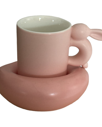 Set cană cu farfurie Iepuraș 928-7